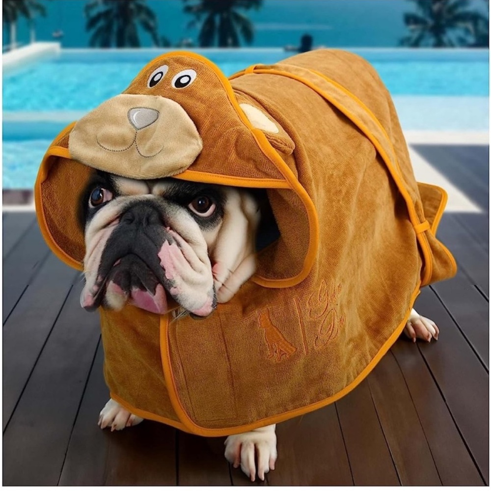 Dog Bathrobe Golden Dane - 100% Cotton